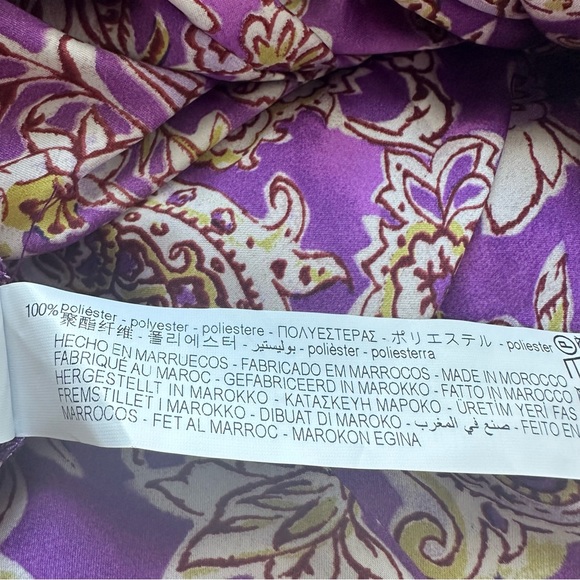 NWT ZARA SATIN EFFECT PRINT DRESS - Picture 13 of 16